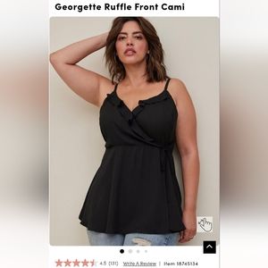 Torrid ruffle tank
